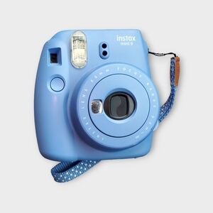 Fujifilm Instax Mini 9 Cobalt Blue Instant Camera With Matching Carrying Case